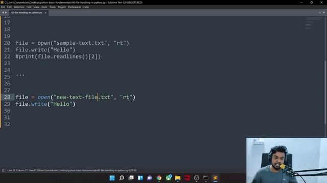 50. File Handling in Python смотреть онлайн