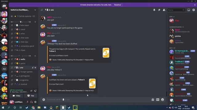 Mostrando o BOT UNO/Comandos смотреть онлайн