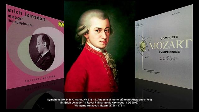 W.A, Mozart - Symphony No.34 in C major, K.338 (dir. Erich Leinsdorf, 1957) смотреть онлайн