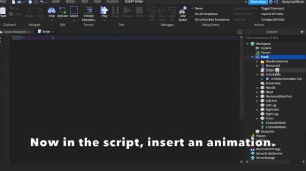 HOW TO EXPORT ANIMATIONS IN YOUR GAME | Roblox Studio V2