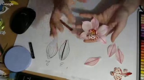 Орхидея из фоамирана