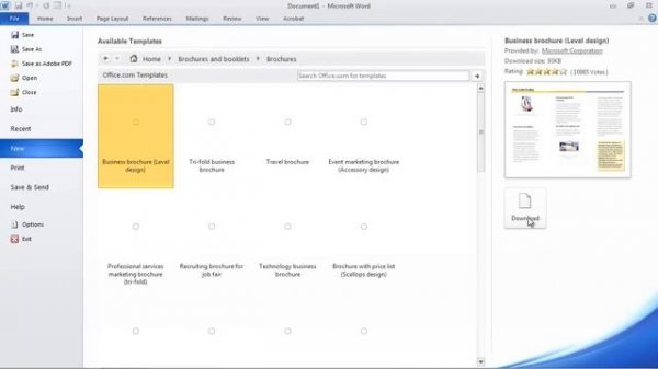 How to Make a Brochure in Microsoft Word