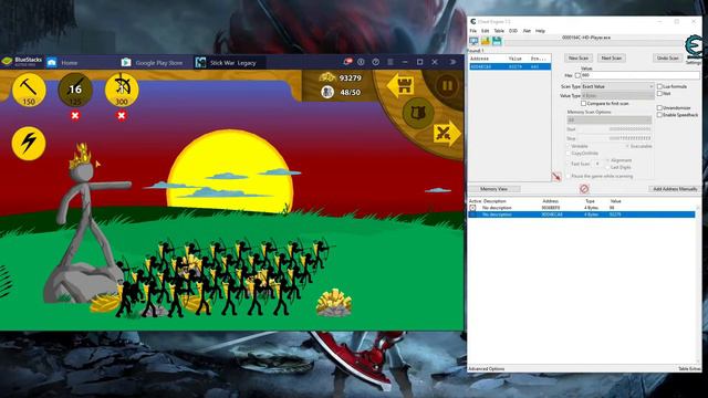 Stick War Legacy (Andriod)(BlueStacks)(Cheat Engine)(Cheat)