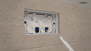 Установка кнопки для инсталляции Geberit Sigma60