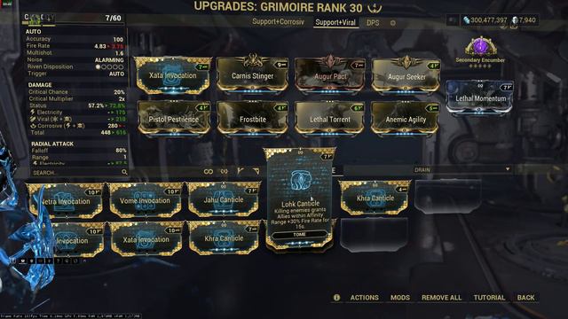Warframe- Grimoire Support + DPS build. смотреть онлайн