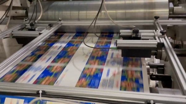 Видео печати кода Data Matrix