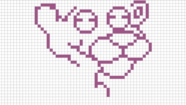 Как Нарисовать Розовую Пантеру По Клеточкам | The Pink Panther | #pixelart смотреть онлайн