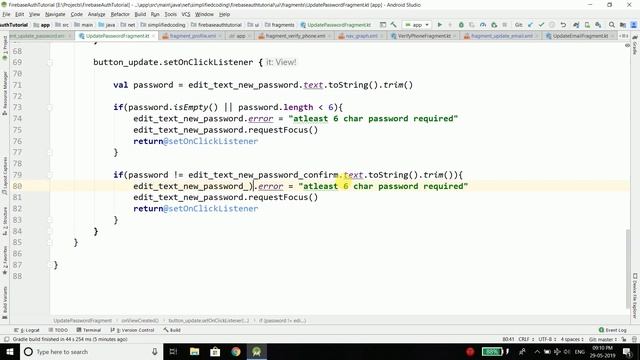 #11 Firebase Authentication Tutorial - Update and Reset Password смотреть онлайн