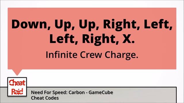 Need For Speed: Carbon Cheat Codes | GameCube смотреть онлайн