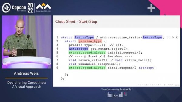 Deciphering C++ Coroutines - A Diagrammatic Coroutine Cheat Sheet - Andreas Weis - CppCon 2022