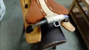 Ленчик для кавалерийского (драгунского) седла в сборе (с ожиловкой и подушечками)