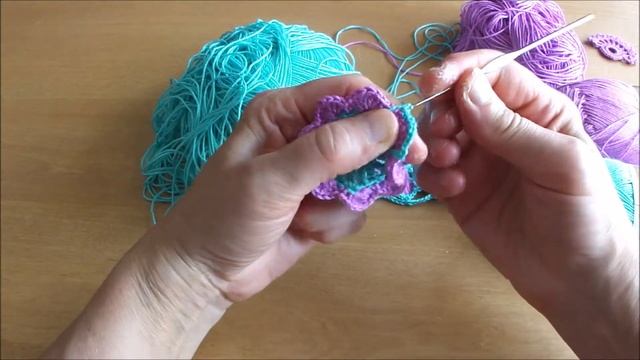 Цветок крючком, Быстрый и красивый квадрат крючком смотреть онлайн