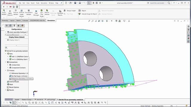SOLIDWORKS Simulation - Symmetric Results Troubleshooting смотреть онлайн