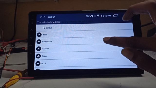 CanBus Setting, Car Type Setting Or CanType Setting In Android Car Stereo ZXDZ 01