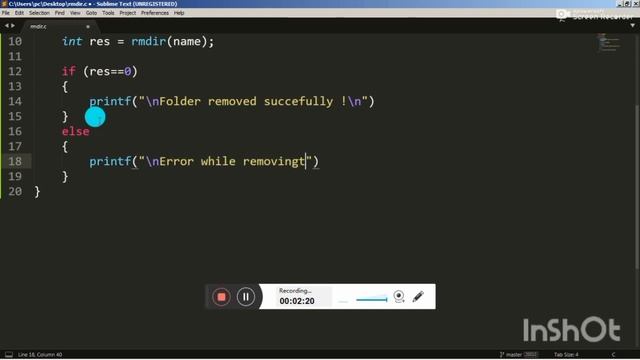 RMDIR for windows | [C Tutorial] смотреть онлайн