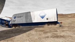 Поезда против вертикальной петли — BeamNG.Drive