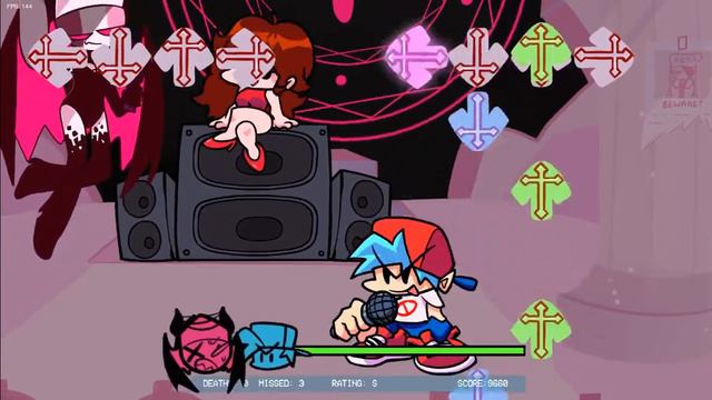 Прохождения мода Mid-Fight Masses на харде!+русские диалоги|Friday Night Funkin Mid-Fight Masses Mo