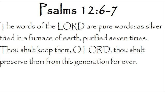 Psalms 12:6-7 смотреть онлайн