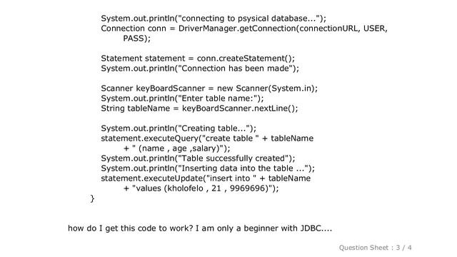 MySQL : unknown database in jdbc смотреть онлайн