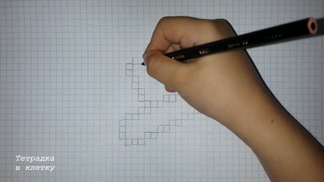 Рисунки по клеточкам # 20 Самолет смотреть онлайн