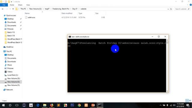 SASS part 04 - create a css file form scss смотреть онлайн