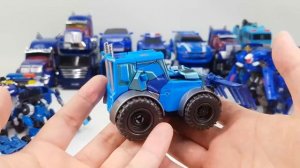 Blue Color Transformers Carbot Tobot Optimus Prime Truck Bus 40 Vehicle Transformation Robot Car To