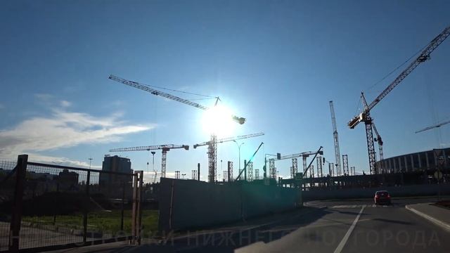 Ход строительства Ледового Дворца у стадиона "Нижний Новгород" // Май 2023 смотреть онлайн