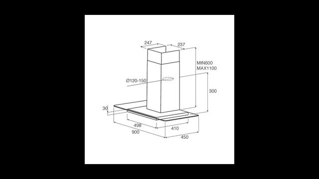 Вытяжка 90 см Jetair — Вытяжки кухонные смотреть онлайн