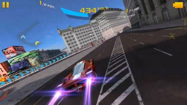 Asphalt 8: London [Ferrari FXX Evoluzione S1625 TK+NS+ET] 1:09:036