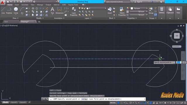 AutoCAD tutorial | How to draw a 2D spanner and exporting as PDF file | Tutorials | Roalex Media смотреть онлайн