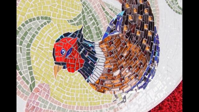 Невероятноя красота! Ручная работа, мозаика! 2-ве картины, серия "Птицы". Handmade, mosaic. Beauty! смотреть онлайн
