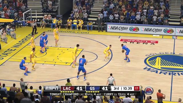 Clippers vs Warriors Christmas Day - NBA Live 14 смотреть онлайн