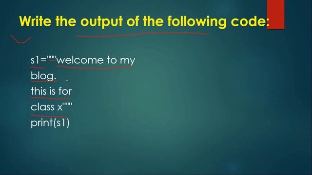 String output based questions and answer смотреть онлайн