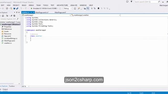 Creating a simple weather app - Windows Application смотреть онлайн