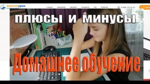 Домашнее обучение ПЛЮСЫ и МИНУСЫ дистанционного образования Наш опыт