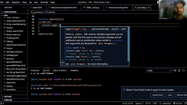 check a Number is even Or odd in JavaScript with the help of Function смотреть онлайн