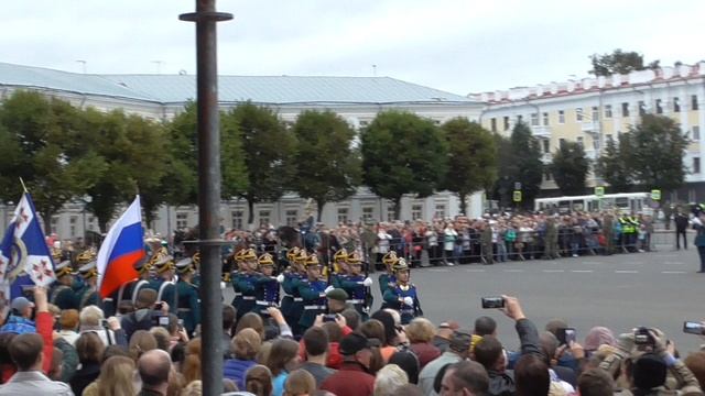 Рота специального караула Президентского полка и кавалерийский почетный экскорт Выход !.mp4 смотреть онлайн