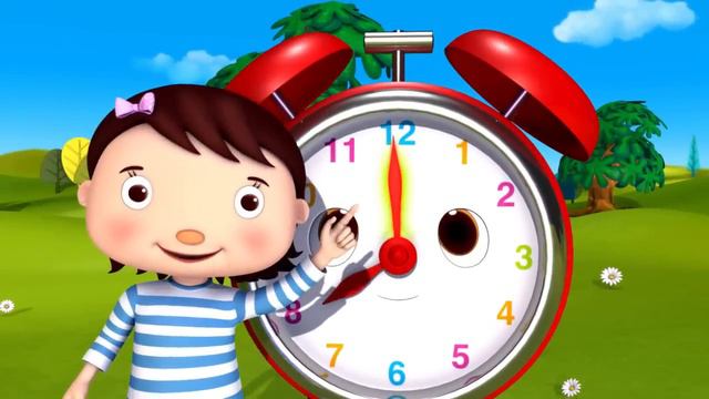 Telling Time Song: What Time Is It? | Nursery Rhymes for Babies by LittleBabyBum - ABCs and 123s смотреть онлайн