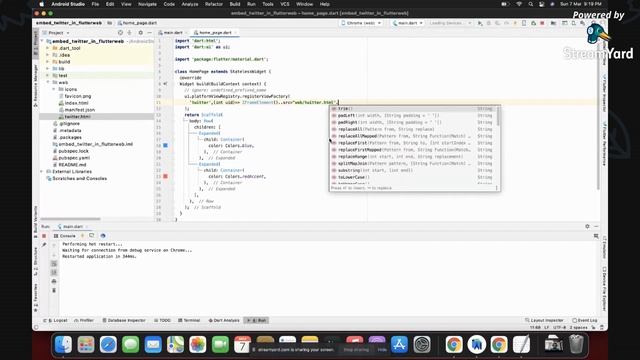 How to Embed Twitter Timeline in Flutter Web in 5 mins смотреть онлайн