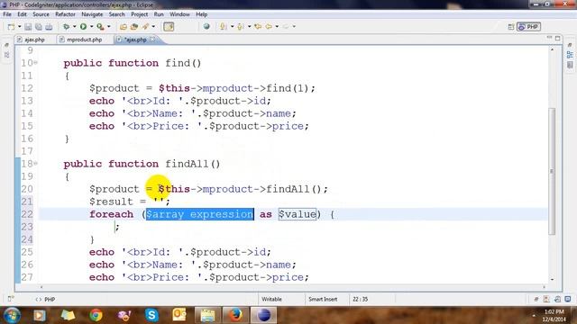 Ajax and Active Record in CodeIgniter смотреть онлайн