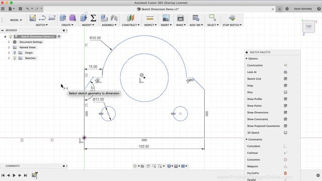 Fusion 360 Sketch Dimension Basics and 7 Pro Tips Everyone Must Know! смотреть онлайн