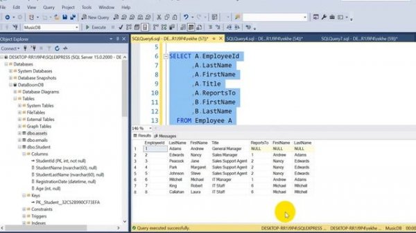 Microsoft SQL SELF JOIN это !!! НЕ отдельный вид JOIN
