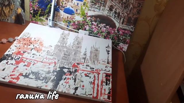 Рисую Осенний Лондон.autumn lonbon.Картина по номерам. смотреть онлайн