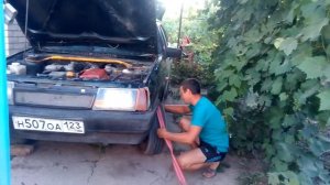 Как завести машину без аккумулятора это легко)))