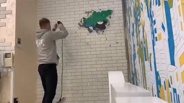 УСТАНОВКА ИНТЕРЬЕРНОЙ КАРТЫ МИРА смотреть онлайн