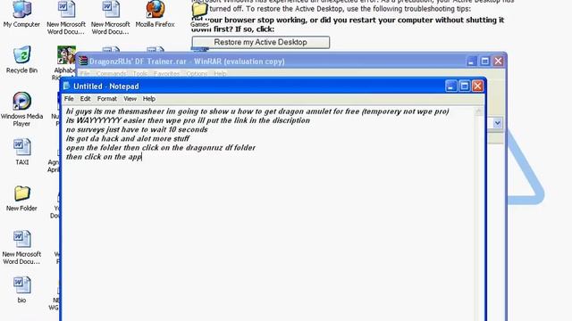 Dragonfable DRAGON AMULET HACK (temperory not wpe pro)NO SURVEYS MUST WATCH смотреть онлайн