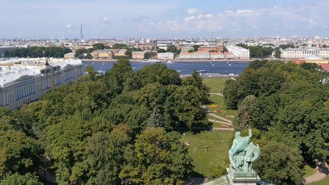 Петербург, вид с Исаакиевского собора. смотреть онлайн