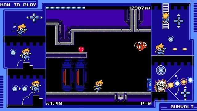 Mighty Gunvolt - Bio Lab stage Perfect Run смотреть онлайн