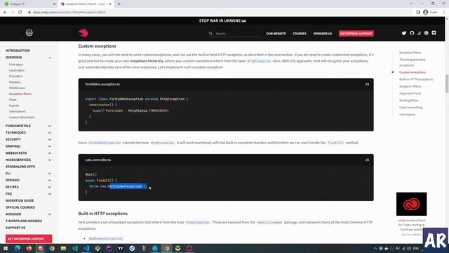 24 Nest JS Custom exceptions and why they are useful смотреть онлайн