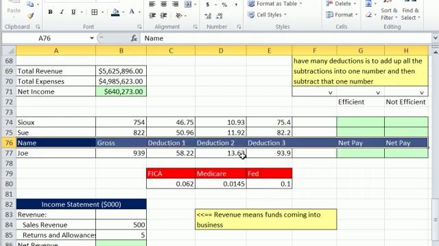 Excel 2010 Business Math 12: Adding and Subtracting In Excel смотреть онлайн